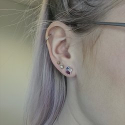 14 kt. Hvidguld restikker