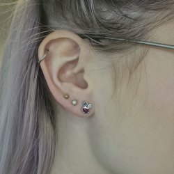 14 kt. Hvidguld restikker