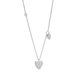 Halskde med flere hjerte vedhng