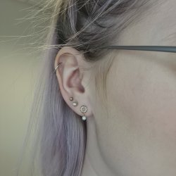 8 kt. Guld Perlerestikker