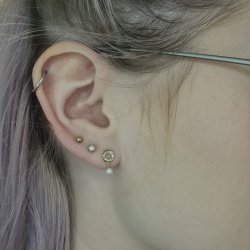 8 kt. Guld Perlerestikker