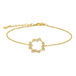 Cirkel armbnd med sten