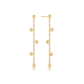 Slvforgyldt rehnger med kugler