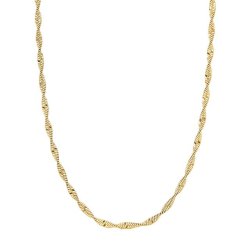 Flot halskde med snoet effekt.