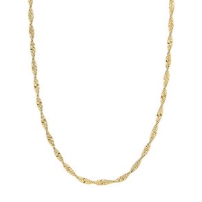 Flot halskde med snoet effekt.