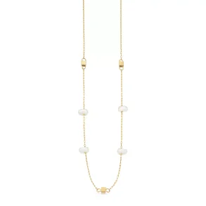 Halskde med perler og led.